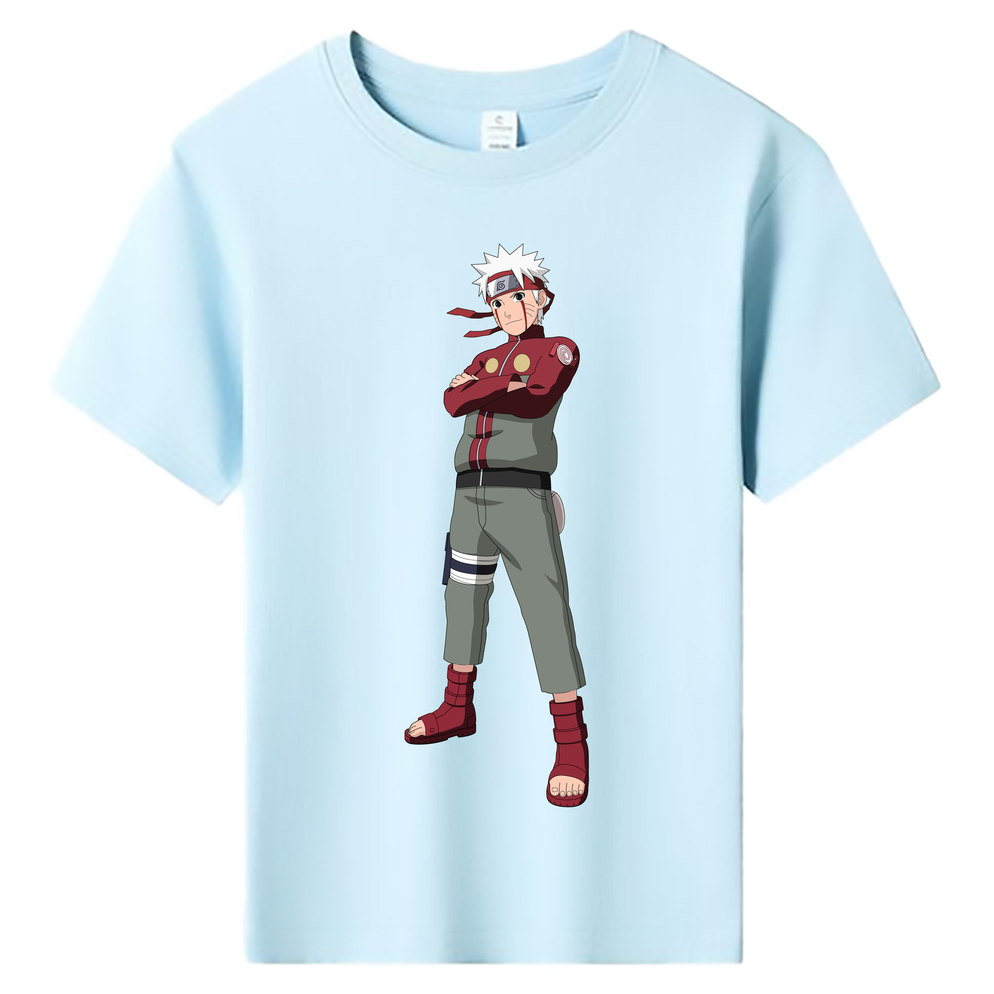 （画像用） NARUTO -ナルト- うずまき ナルト Uzumaki Naruto 綿100％キッズTシャツ（フロントプリント）